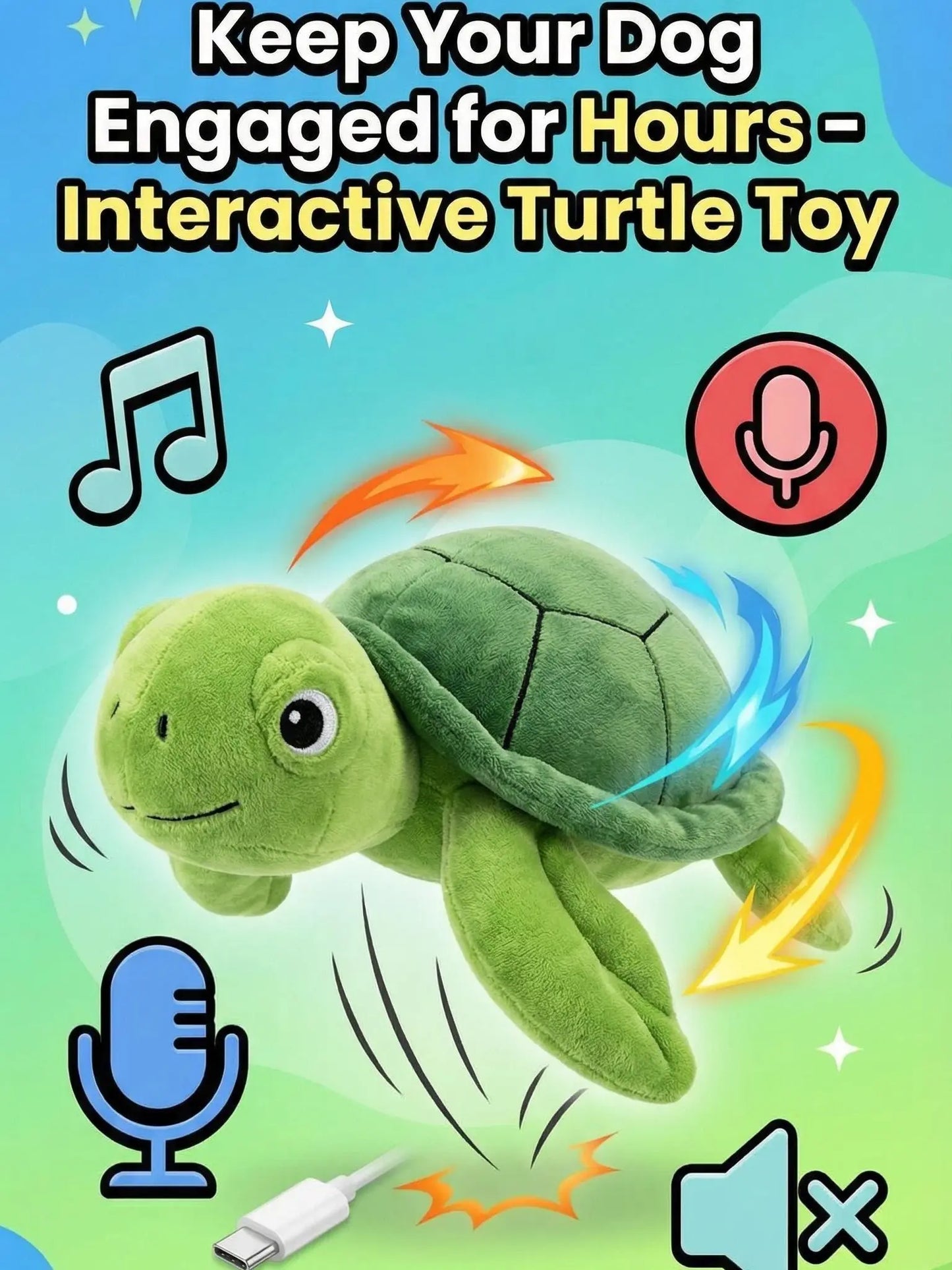 Interactive Automatic Rolling Dog Ball Toy โ Motion Activated USB Rechargeable Squeaky Pet Toy for Dogs & Cats | Self-Play Boredom Relief for Indoor & Outdoor Use