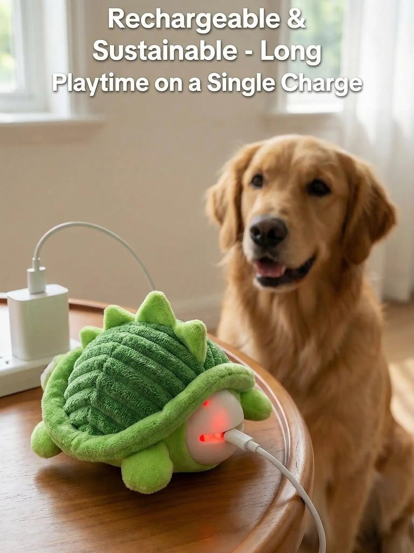 Interactive Automatic Rolling Dog Ball Toy – Motion Activated USB Rechargeable Squeaky Pet Toy for Dogs & Cats | Self-Play Boredom Relief for Indoor & Outdoor Use