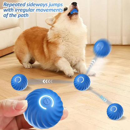 Interactive Automatic Dog Ball Toy – USB Rechargeable Moving & Bouncing Ball