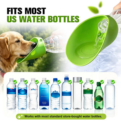 Portable Dog Water Bottle – Foldable Leak-Proof Pet Travel Water Dispenser for Walking, Hiking, Camping & Outdoor Adventures