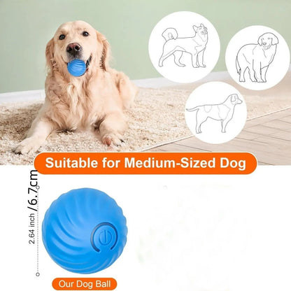 Interactive Automatic Dog Ball Toy – USB Rechargeable Moving & Bouncing Ball