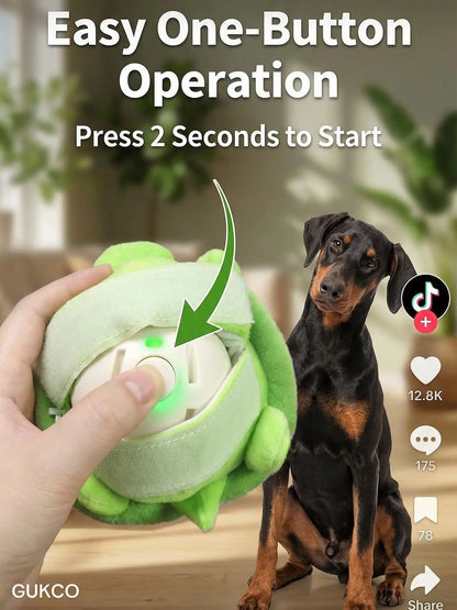Interactive Automatic Rolling Dog Ball Toy – Motion Activated USB Rechargeable Squeaky Pet Toy for Dogs & Cats | Self-Play Boredom Relief for Indoor & Outdoor Use