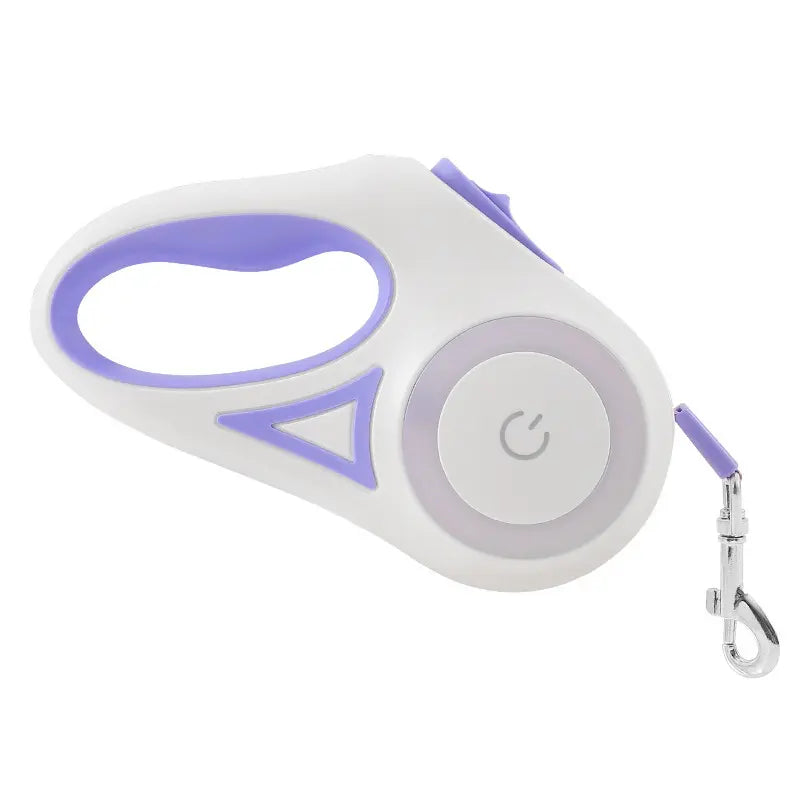 Pawzseek LED Retractable Dog Leash – Rechargeable Light-Up Dog Leash for Safe Night Walks, Reflective & Extendable Pet Lead with Built-In LED Illumination