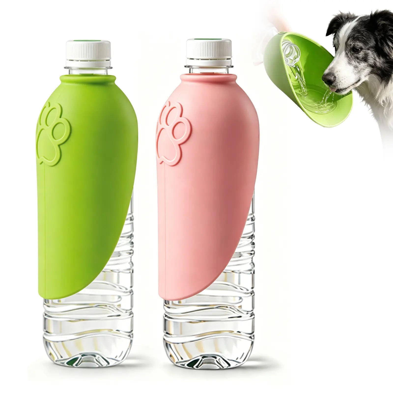 Portable Dog Water Bottle – Foldable Leak-Proof Pet Travel Water Dispenser for Walking, Hiking, Camping & Outdoor Adventures