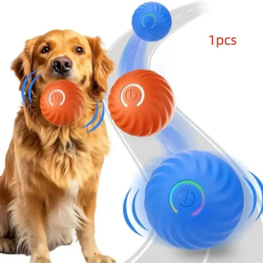 Interactive Automatic Dog Ball Toy – USB Rechargeable Moving & Bouncing Ball
