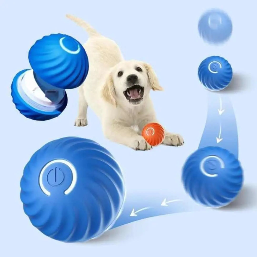 Interactive Automatic Dog Ball Toy – USB Rechargeable Moving & Bouncing Ball