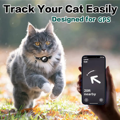 EVERBETTERUS Reflective Breakaway Cat Collar with Bell – Adjustable Safety Kitten Collar Compatible with AirTag GPS Tracker, Lightweight Nylon Pet Collar for Cats & Kittens