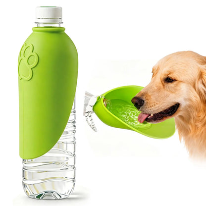 Portable Dog Water Bottle – Foldable Leak-Proof Pet Travel Water Dispenser for Walking, Hiking, Camping & Outdoor Adventures
